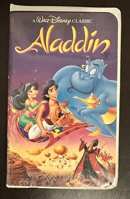 WALT DISNEY ALADDIN VHS 1993 Black Diamond 1662 RARE! - Image 1 of 4