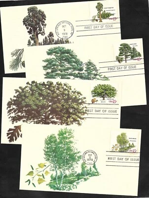 #1764-1767 15c American Trees - Set of 4 Andrews FDCs - Image 1 of 4