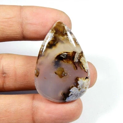 Natural Pseudomorph Stick Agate Exotic Gemstone Pear Shape Cabochon 51 Cts SK-05 - Image 1 of 4