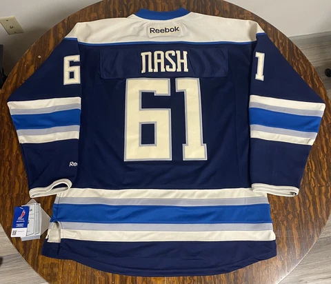 COLUMBUS BLUE JACKETS RICK NASH #61 PREMIER REPLICA JERSEY! NEW WITH TAGS, SZ L Cover