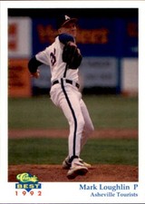1992 Asheville Tourists Classic/Best #25 Mark Loughlin Newton Massachusetts Card