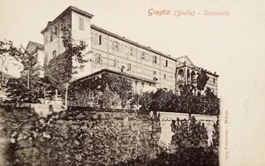 Cartolina - Graglia ( Biella ) - Santuario - 1900 ca. - Foto 1 di 1