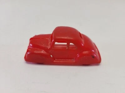 Vintage Pyro Hard Plastic Red Couple Sedan Car Automobile Toy 40s 50s Miniature - Image 1 of 4