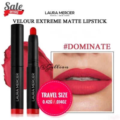 NEW Laura Mercier Velour Extreme Matte Lipstick 0.42g in DOMINATE - Image 1 of 4