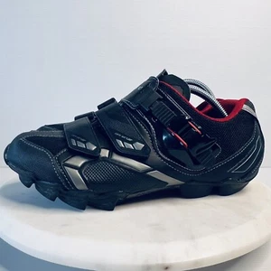Shimano SPD SH-M088L Mountain Bike Shoes, Black Red, Unisex - EU41/US7.6/CM25.8 - Picture 1 of 15