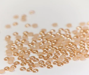 Hotfix Ceramic Stones GOLD 5mm Stück wählbar Strass Hochzeit Halbperlen - Picture 1 of 3