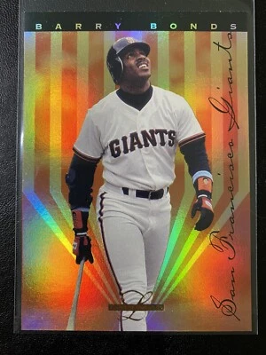 1995 Leaf Limited GOLD FOIL PRISM #4 Barry Bonds Baseball Card! SF Giants - Image 1 of 2