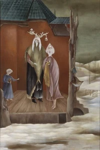 LEONORA CARRINGTON Poster or Rolled Canvas Print "The Good King Elk Horn" - Picture 1 of 1