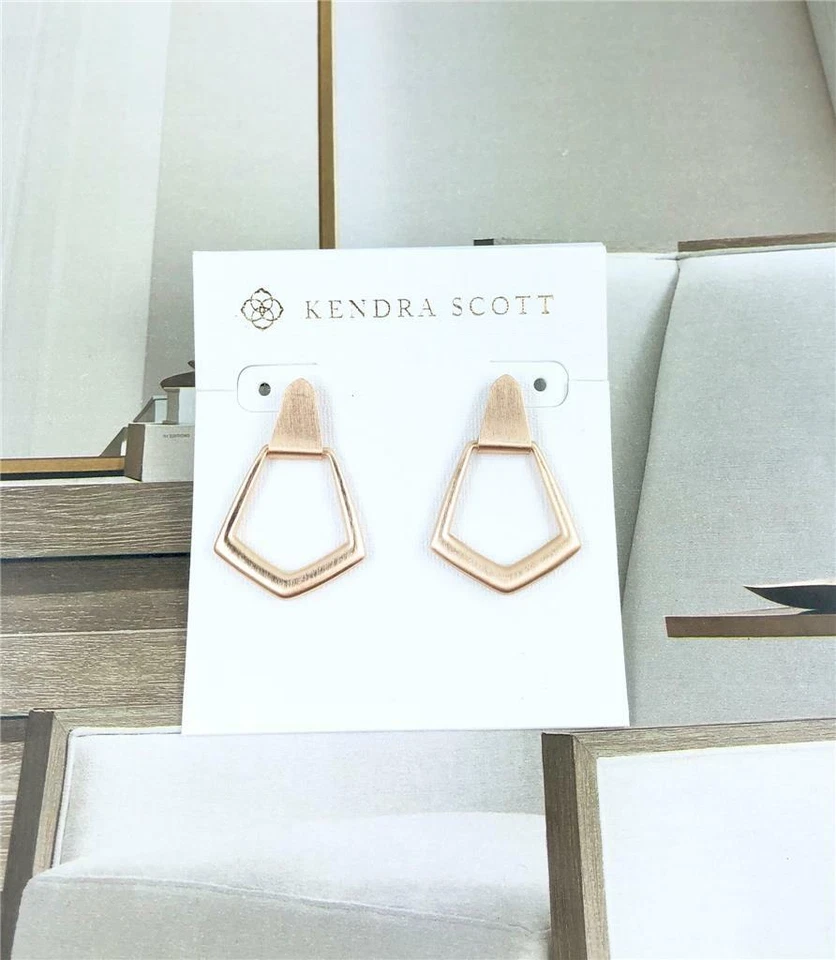 Nuevos pendientes de aro Kendra Scott Paxton enchapados en oro rosa Foto 1 de 1