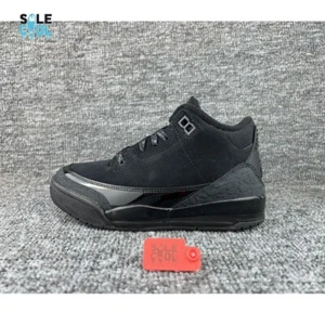 Nike Air Jordan 3 Black Cat Black PS PRESCHOOL Shoes DM0966-001 - Picture 1 of 5
