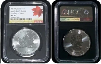 2019 S$5 Canada Maple Leaf 40 Anniversary Release MS70 First Day Issues - Image 1 of 4