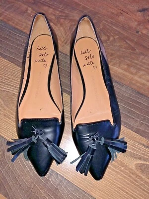 Mocasines planos Banana Republic negros con borla de cuero sintético Anika talla 6 Foto 1 de 4