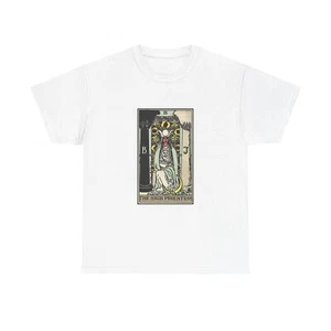 The High Priestess Tarot Shirt | Mystic Intuition Tee | Witchy Seeker Gift - Picture 1 of 37