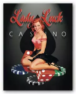 Stampa artistica Lady Luck Ralph Burch 20x16 - Foto 1 di 1