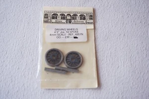 Ruedas de conducción Alan Gibson 14 radios 4 mm calibre OO sin usar - Imagen 1 de 1