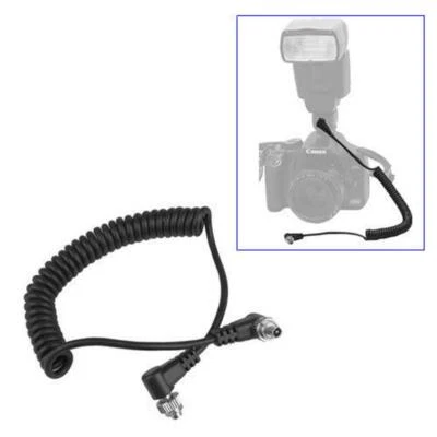 Cable de sincronización de PC de flash macho a macho cable de disparo de flash de cámara 40-100 cm para cámara Foto 1 de 4
