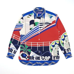 Ralph Lauren Collection Purple Label Silk Shirt US 6 UK 10 12 Crepe Print Italy - Picture 1 of 21