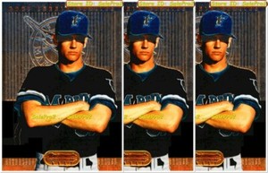 3x BOWMAN'S BEST 1995 ANDY LARKIN MLB MIAMI MARLINS SUPERSTAR #9 LOT