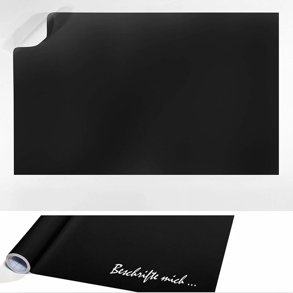 Tafelfolie selbstklebend |Schwarz| Klebefolie  Zuhause Büro zum Schreiben Folie - Bild 1 von 1