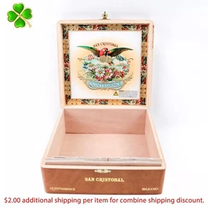 "San Cristobal Belicoso Quintessenz leere Holzzigarrenbox 7,75"" x 7,5"" x 3" - Bild 1 von 12