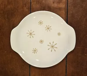 Vintage STAR GLOW Royal China Atomic Starburst Relish or Gravy Dish Under Plate - Picture 1 of 9