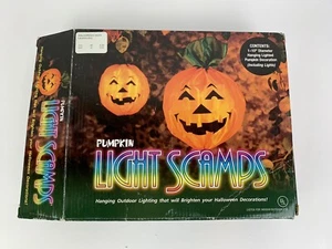 Luz de calabaza Estafas Colgantes Halloween Iluminación al aire libre Nueva en caja Difícil de encontrar - Imagen 1 de 5