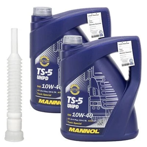 Aceite/aceite de camión 10 litros Mannol SAE 10W-40 UHD TS-5 API CI-4 CH-4 SL - Imagen 1 de 3