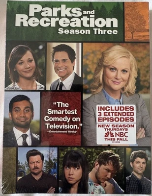 PARKS AND RECREATION -  Season Three (DVD) New & Sealed w/Bonus Features - Image 1 of 2