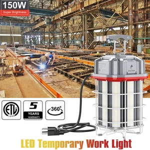 150W LED Temporary Work Light Jobsite Building Construction Lights 5000K ETL - Picture 1 of 12