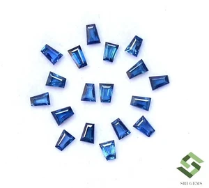 2.50x2x1.50 mm Natural Blue Sapphire Tapper Cut Lot 18 Pcs 1.17 CTS Loose Gems - Picture 1 of 5