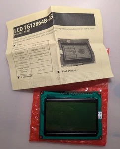 LCD Grafik-Display TG12864B-05 128*64 Pixel, GLCD - Bild 1 von 2