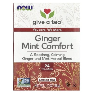 Ginger Mint Comfort Tea, Caffeine Free, 24 Tea Bags, 1.7 oz (48 g) - Picture 1 of 3