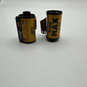 2 Stück Kodak Max 400 1 24 und 1 36 Belichtungen 35mm Farbfilm Neu Open Box - Bild 1 von 4