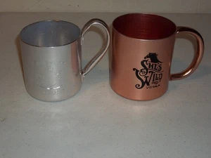 Vintage Smirnoff Mule Silber Blechbecher / She's Wild Vodka Kupfer Zinn Becher schön L@@K - Bild 1 von 6