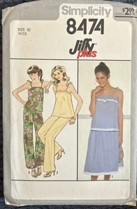 Simplicity Vintage 1978 Women Top Skirt Pants Size 10 Pattern 8474 Uncut Bust 32 - Picture 1 of 2