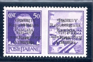 Base Atlántica-Edición Local Propaganda Guerra Centavo.50 Doble Sobreimpresión - Imagen 1 de 1