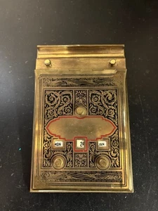 Brass Vulcan Advertising Notepad Item Curios Mid Century Item Desk Writing - Picture 1 of 5