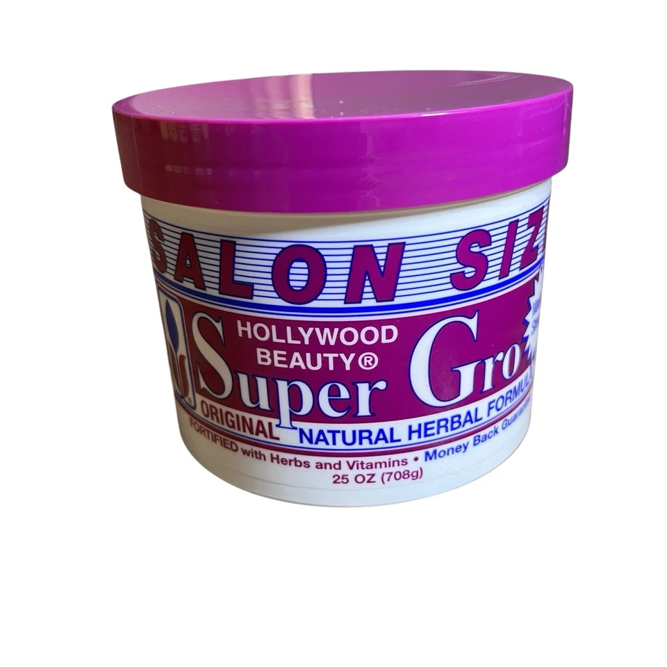 Hollywood Beauty Super Gro 25 oz - Fórmula herbal natural original para el cuidado del cabello Foto 1 de 4
