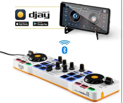 Hercules DJControl Mix Wireless Double Deck Controller - White - Image 1 of 4