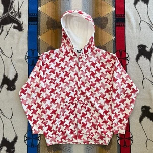 Vintage Y2K DC Shoes Skate Full Zip Hoodie Sweatshirt Size Large AOP Skateboard - Picture 1 of 9