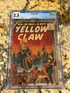 Yellow Claw #1 CGC 2.5 (1956) Joe Maneely Cover 1st App Yellow Claw Atlas Comics - Picture 1 of 3