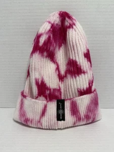 Gorro de invierno tejido Head Lightz rosa blanco tie dye recargable LED - Imagen 1 de 13