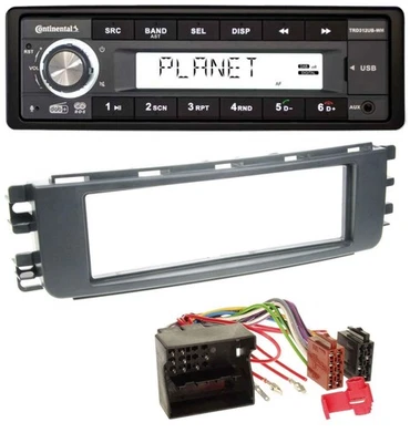 Continental USB 1DIN AUX DAB MP3 Autoradio für Smart ForFour (454, 2004-2006) - Bild 1 von 4