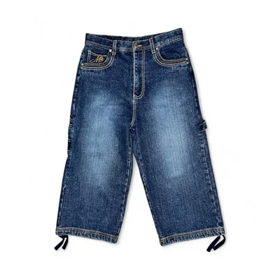 Vtg Makaveli Long Denim Jorts Y2K Baddie  - Image 1 of 4