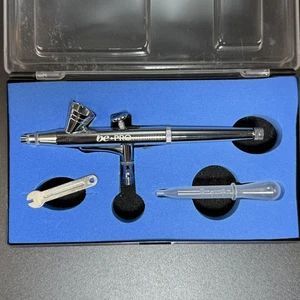 be-PRO Airbrush Gravity Fed Spray Gun Set Dual Action Paint Art Tool Kit - Picture 1 of 7
