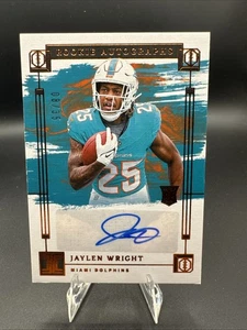 2024 Panini Impeccable - Rookie Autographs Jaylen Wright #RA-JWT Bronze /35 - Picture 1 of 4