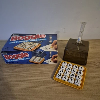 Vintage 1985 Boggle Word Game by Parker Brothers Retro Christmas Day Games - Image 1 of 4