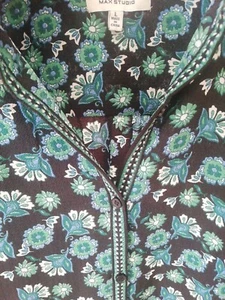 Max Studio Kleid, L schwarz geblümt, neuwertig 👍 - Bild 1 von 9