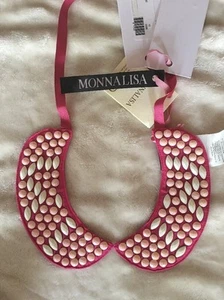 Monnalisa Baby Girl Gorgeous Collar Jewelry Size 10 NWT - Picture 1 of 5
