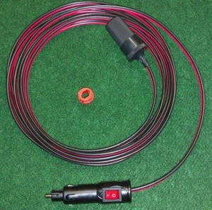 12 volt extension cable HELLA DIN cigar cigarette 12v DC motorhome campervan 5m - Picture 1 of 10